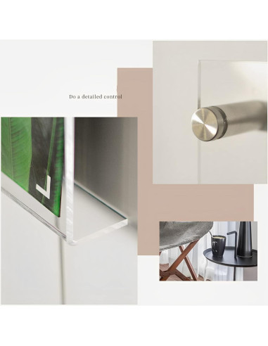 Soportes de Revistas Acrílico ROYALITA 17" x 4 Unidades