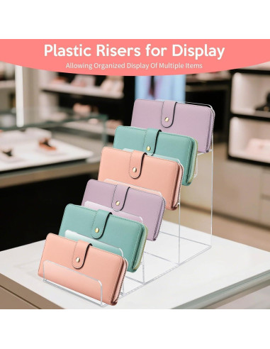 Soporte de exhibición acrílico 6 niveles Hoceium 21x10x24 cm