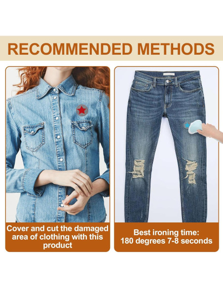 12 Parches de Planchar TIESOME Estrella Multicolor 5 cm