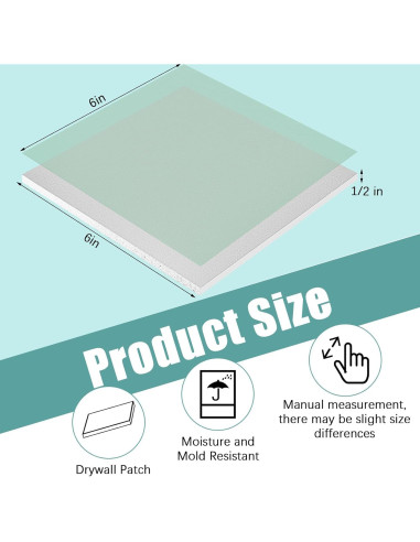 Kit de Reparación de Yeso Amylove 4 Piezas Verde 15.24 cm