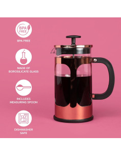 Cafetera Prensa Francesa Farberware 8 Tazas Acero Inoxidable 2