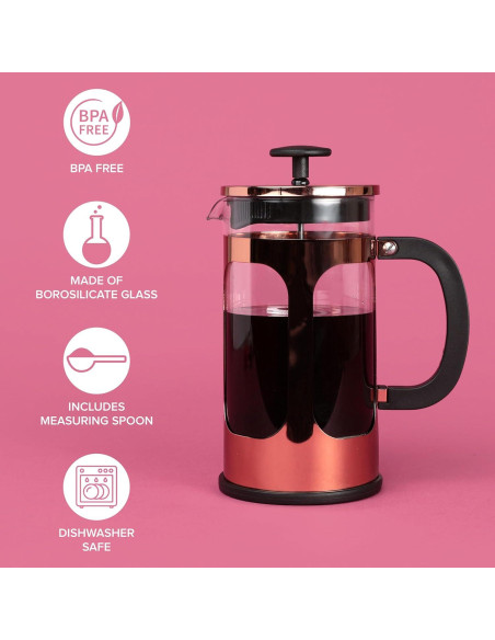 Cafetera Prensa Francesa Farberware 8 Tazas Acero Inoxidable