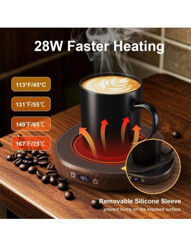 Calentador de Taza Eléctrico Bsigo 28W con Apagado Automático