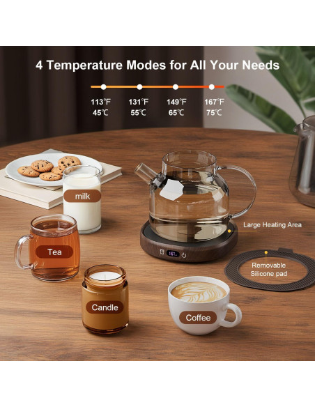 Calentador de Taza Eléctrico Bsigo 28W con Apagado Automático