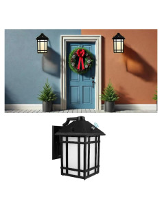 Lámpara de Pared LED Exterior LEONLITE 14W 1219lm Dusk to Dawn