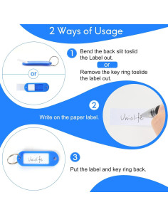Set de 24 llaveros de muñeca H&W con etiquetas codificadas 2
