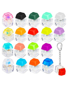 18 Llaveros Teclado Clicker Multicolor Hoarost - Juguetes Divertidos