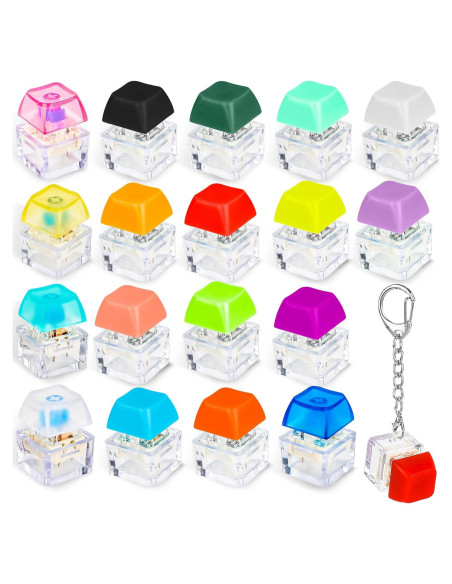18 Llaveros Teclado Clicker Multicolor Hoarost - Juguetes Divertidos