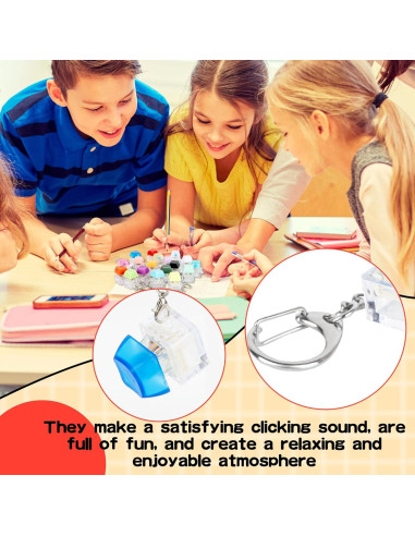 18 Llaveros Teclado Clicker Multicolor Hoarost - Juguetes Divertidos