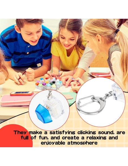 18 Llaveros Teclado Clicker Multicolor Hoarost - Juguetes Divertidos