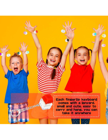 18 Llaveros Teclado Clicker Multicolor Hoarost - Juguetes Divertidos
