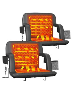 Suteck Asiento de Estadio Calentado Doble Lado 25" Negro