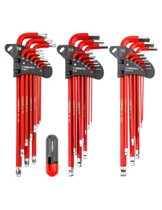 Juego de Llaves Hexagonales TOMMARS 28 Piezas Acero S2