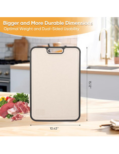 Tabla de Cortar Reversible CreaCare Titanio GR2 38x25cm 2