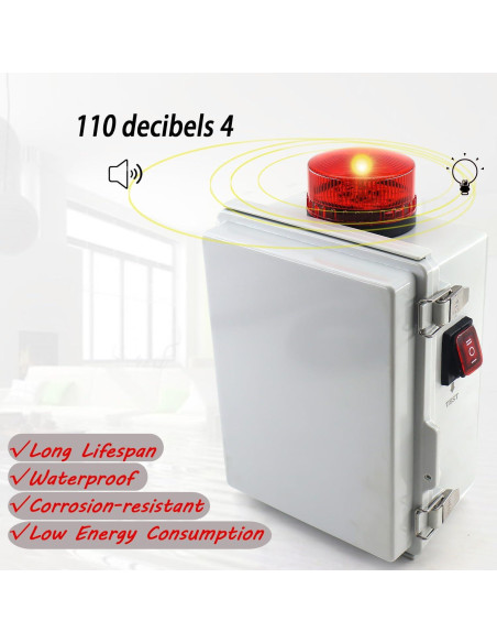 Alarma de Agua Alta QHHR para Bomba de Sump 110 dB IP67