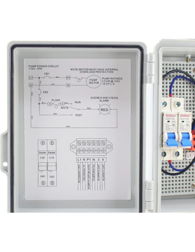Alarma de Agua Alta QHHR para Bomba de Sump 110 dB IP67