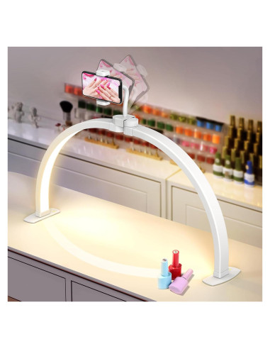 Lámpara de Escritorio Media Luna Yokilly 73.66 cm con Soporte