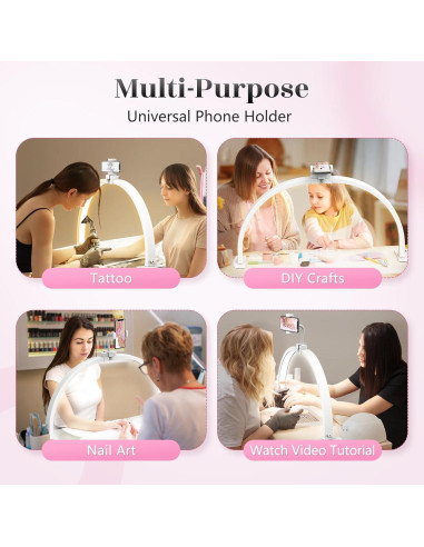 Lámpara de Escritorio Media Luna Yokilly 73.66 cm con Soporte