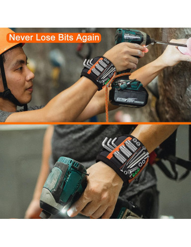 Banda de Muñeca Magnética Comstaly con 15 Imanes Fuertes