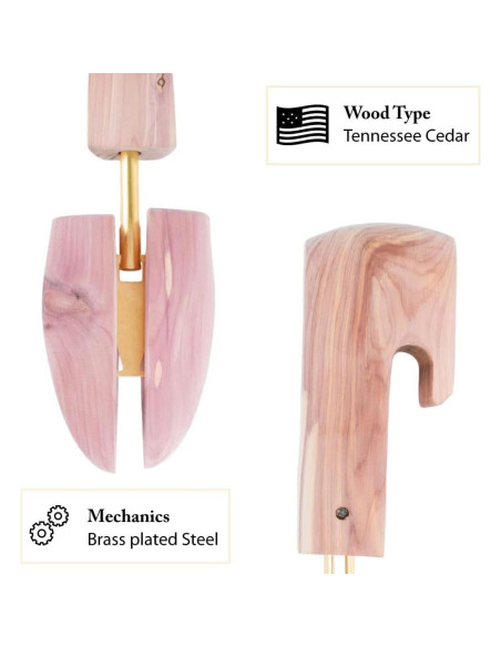 Arboles para zapatos FootFitter de cedro - Mediano 8-9.5