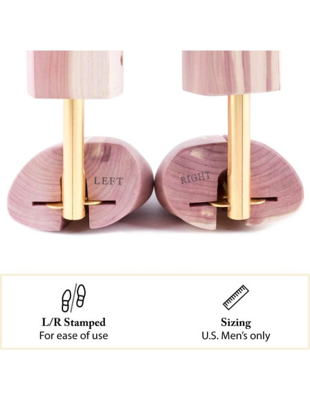 Arboles para zapatos FootFitter de cedro - Mediano 8-9.5