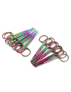 Set de 10 Tijeras de Seguridad OdontoMed2011 8.89 cm Arcoíris