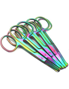 Set de 10 Tijeras de Seguridad OdontoMed2011 8.89 cm Arcoíris 2