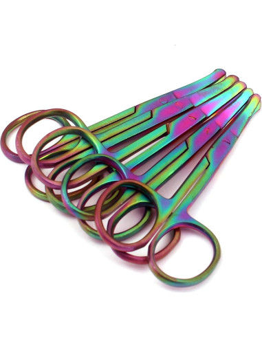 Set de 10 Tijeras de Seguridad OdontoMed2011 8.89 cm Arcoíris