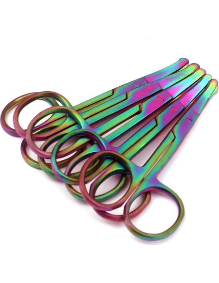 Set de 10 Tijeras de Seguridad OdontoMed2011 8.89 cm Arcoíris Set de 10 Tijeras de Seguridad OdontoMed2011 8.89 cm Arcoíris