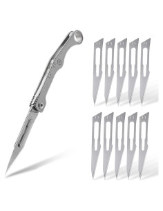 Cuchilla de Utilidad KeyUnity KK13 con Mango de Titanio 11.14 cm