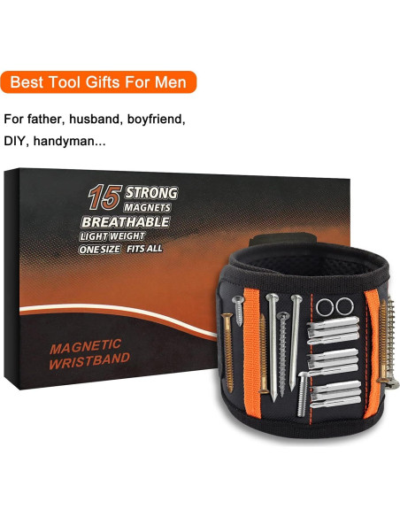 Banda de Muñeca Magnética Comstaly con 15 Imanes Fuertes