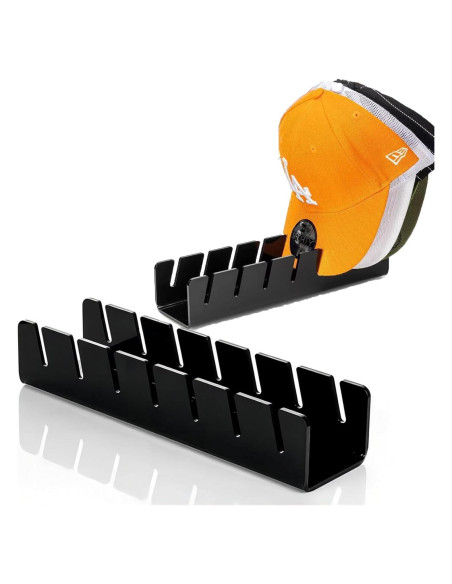 Organizador de Sombreros Acrílico SShnineYanYe 2 Pack para 14 Gorras