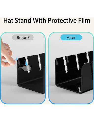 Organizador de Sombreros Acrílico SShnineYanYe 2 Pack para 14 Gorras