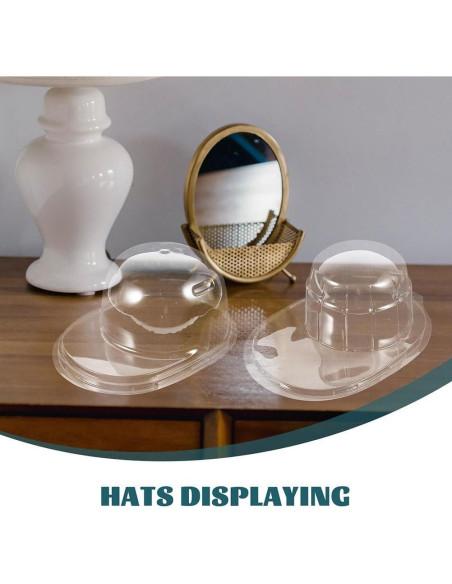 Soporte para Gorras de Béisbol Ciieeo - 4 Piezas, Plástico Transparente