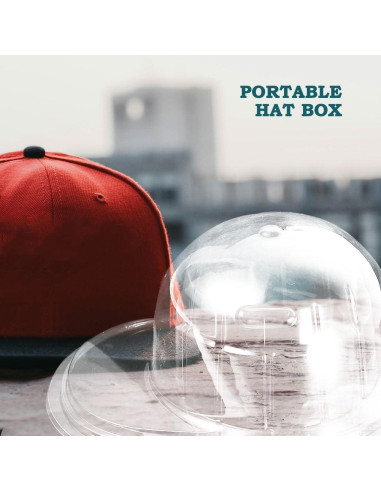 Soporte para Gorras de Béisbol Ciieeo - 4 Piezas, Plástico Transparente