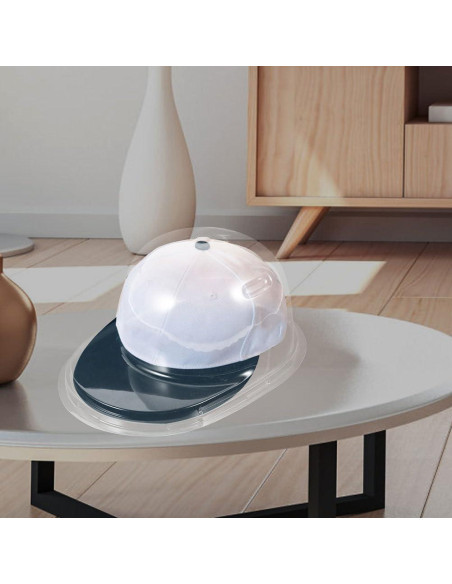 Soporte para Gorras de Béisbol Ciieeo - 4 Piezas, Plástico Transparente
