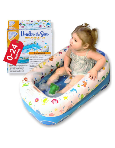 Bañera Inflable para Bebés Ayudante de Mamá - Bajo el Mar