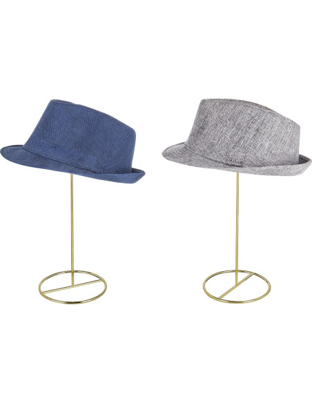 Juego de 2 Soportes de Sombreros MyGift Metal Latón 35.88 cm