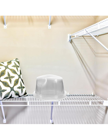 10 Soportes de Sombreros Veemoon Plástico Transparente 19.81cm