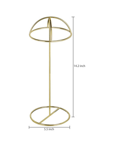 Juego de 2 Soportes de Sombreros MyGift Metal Latón 35.88 cm