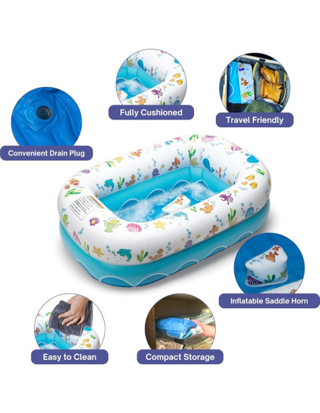 Bañera Inflable para Bebés Ayudante de Mamá - Bajo el Mar