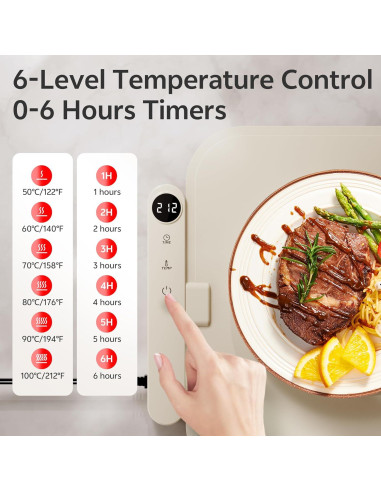 Alfombrilla Calentadora de Comida Stylstoreazy 310W Silicona