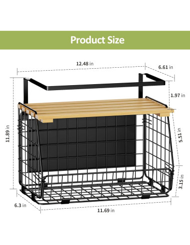 Estante Magnético GGIU para Nevera 15 kg - Organizador de Cocina