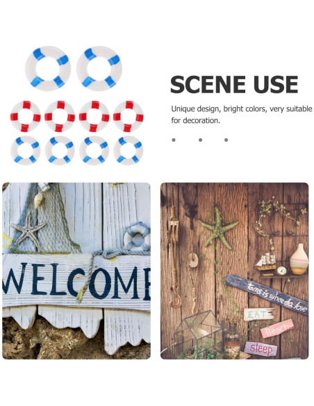 Mini Anillos de Vida Balacoo - Decoración Náutica en Resina