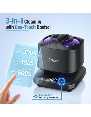 Limpiador Ultrasónico de Retenedores JIE BISHI 45kHz 3 Modos