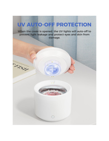 Limpiadora Ultrasónica 48000Hz Acmeenjoy 200ML con Luz UV
