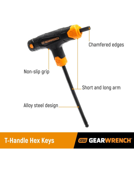Juego de Llaves Hexagonales GEARWRENCH 7 Piezas Métricas
