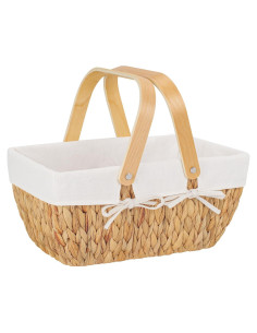 Cesta de Picnic de Mimbre StorageWorks con Forro 38 cm