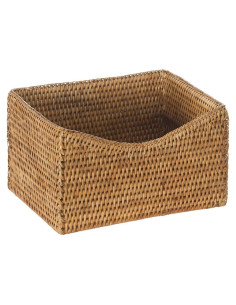 Cesta de Almacenamiento Rectangular Kouboo de Ratan 24.77x20.32cm