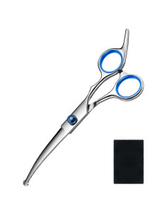 Tijeras Curvadas para Aseo de Perros GORITZ Acero Inoxidable